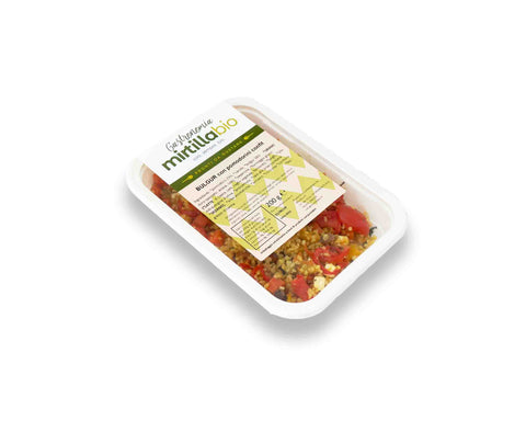 Bulgur con Verdure, Pomodorini e Formaggio di Capra Bio - 200 gr