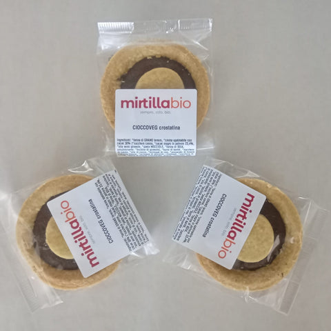 CIOCCOVEG crostatina 3 confezioni da 90g