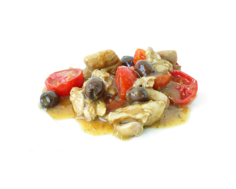 Estate Bocconcini di Pollo con Pomodoro e Olive Bio - 200 gr