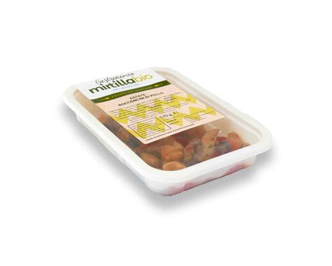 Estate Bocconcini di Pollo con Pomodoro e Olive Bio - 200 gr