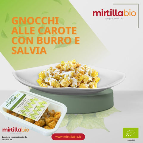 Gnocchi alle Carote con burro e salvia Bio - 200 g