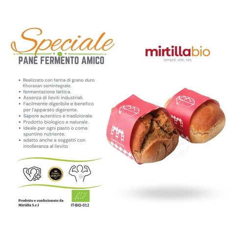 Pane senza lievito fermento amico Bio - 400 gr