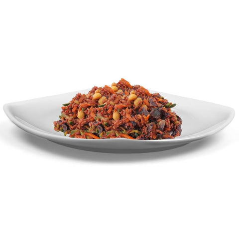 Riso rosso con Verdure dell'orto e arachidi Bio - 200 g