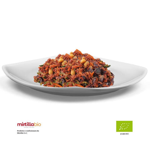 Riso rosso con Verdure dell'orto e arachidi Bio - 200 g
